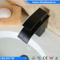 Black Orb Bathroom Brass Sanitary Waterfall Faucet